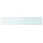 vidaXL Poličkový panel z priehľadného skla, 110x120 cm – Obrázok 2