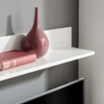 vidaXL 5-dielna obývacia/TV stena s LED osvetlením, biela – Obrázok 3