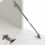 vidaXL 5-dielna obývacia/TV stena s LED osvetlením, biela – Obrázok 8