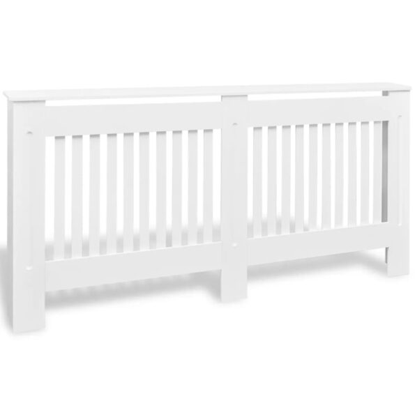 vidaXL Kryt na radiátor z MDF, biely, 172 cm – Obrázok 2