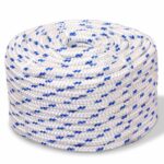 vidaXL Lodné lano, polypropylén, 12 mm, 50 m, biele