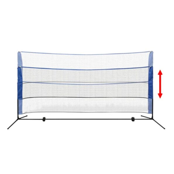 vidaXL Bedmintonová sada siete a košíkov, 300x155 cm – Obrázok 4