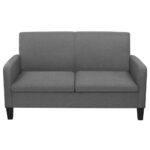 vidaXL Dvojmiestna pohovka, 135x65x76 cm, tmavosivá – Obrázok 2