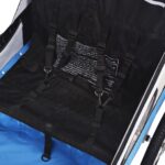 vidaXL Cyklovozík, sivo modrý 30 kg – Obrázok 4