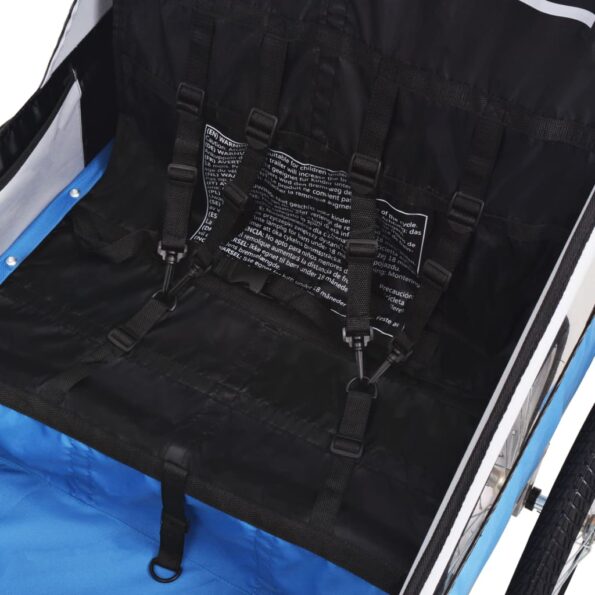 vidaXL Cyklovozík, sivo modrý 30 kg – Obrázok 4