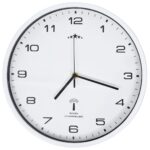 vidaXL Rádiom ovládané nástenné hodiny s pohonom Quartz biele 31 cm – Obrázok 3