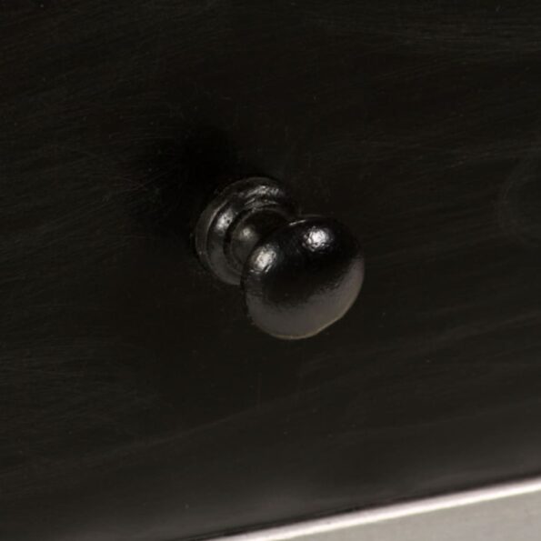 vidaXL TV stolík masívne mangovníkové drevo a oceľ 120x30x45 cm – Obrázok 2