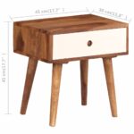 vidaXL Nočný stolík 45x30x45 cm masívne akáciaové drevo – Obrázok 8