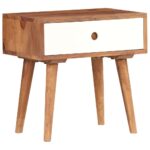 vidaXL Nočný stolík 45x30x45 cm masívne akáciaové drevo – Obrázok 10