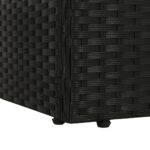 vidaXL Záhradná posteľ čierna 195x60 cm polyratan – Obrázok 5