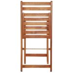 vidaXL Vonkajšie bistro stoličky 2 ks, akáciový masív – Obrázok 5