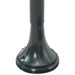 vidaXL Záhradná stĺpová lampa E27 120 cm hliníková tmavozelená – Obrázok 6