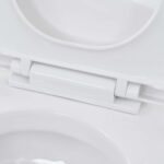 vidaXL Závesné WC, keramické, biele – Obrázok 3