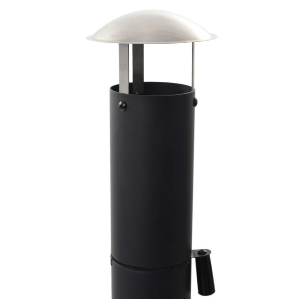 vidaXL Vonkašia pizza pec na drevené uhlie so šamotovým kameňom – Obrázok 5