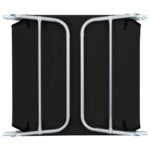 vidaXL Skladacie záhradné ležadlá 2 ks, oceľ a látka, čierne – Obrázok 10