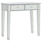 vidaXL Zrkadlový toaletný stolík so stoličkou, MDF a sklo – Obrázok 5