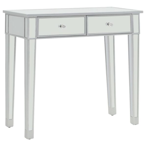 vidaXL Zrkadlový toaletný stolík so stoličkou, MDF a sklo – Obrázok 5