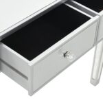 vidaXL Zrkadlový toaletný stolík so stoličkou, MDF a sklo – Obrázok 7