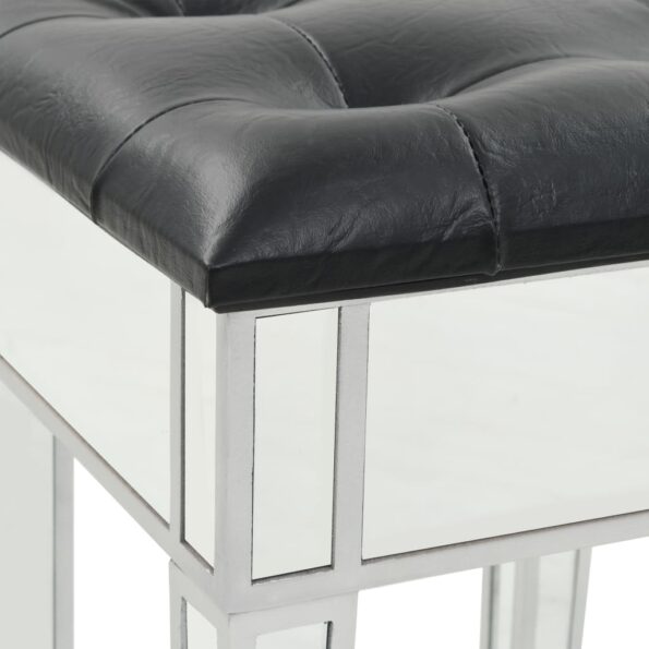 vidaXL Zrkadlový toaletný stolík so stoličkou, MDF a sklo – Obrázok 10