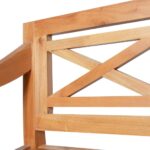 vidaXL Lavička Batavia 98 cm, mahagónový masív, svetlohnedá – Obrázok 5