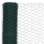 vidaXL Drôtené pletivo, oceľ potiahnutá PVC 25x1,2 m, zelené – Obrázok 3