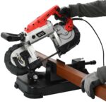 vidaXL Pásová píla so základňou a prenosným kufríkom oceľová – Obrázok 3