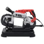 vidaXL Pásová píla so základňou a prenosným kufríkom oceľová – Obrázok 7