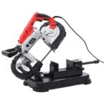 vidaXL Pásová píla so základňou a prenosným kufríkom oceľová – Obrázok 9