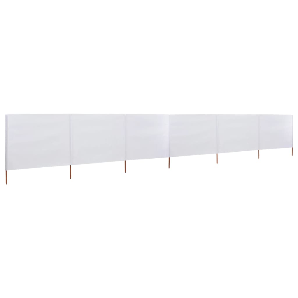 VXL8718475697824_a_en_hd_1.jpg vidaXL 6-panelová zábrana proti vetru biela 800x80 cm látková – Obrázok 1