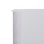 vidaXL 6-panelová zábrana proti vetru biela 800x80 cm látková – Obrázok 4