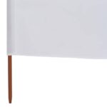 vidaXL 6-panelová zábrana proti vetru biela 800x80 cm látková – Obrázok 5
