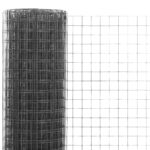 vidaXL Drôtené pletivo, oceľ potiahnutá PVC 10x0,5 m, sivé – Obrázok 3