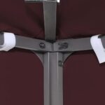 vidaXL Dvojitá strieška na altánok 310 g/m², 4x3 m, bordová – Obrázok 2