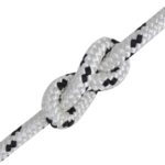 vidaXL Spletané lodné lano biele 8 mm 250 m polyester – Obrázok 2