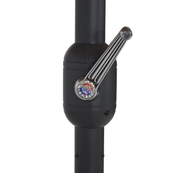 vidaXL Vonkajší slnečník s hliníkovou tyčou 460x270cm zelený – Obrázok 7