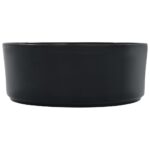 vidaXL Umývadlo 36x14 cm keramické čierne – Obrázok 4