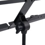 vidaXL Stojan na noty čierny oceľový – Obrázok 8