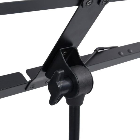 vidaXL Stojan na noty čierny oceľový – Obrázok 8