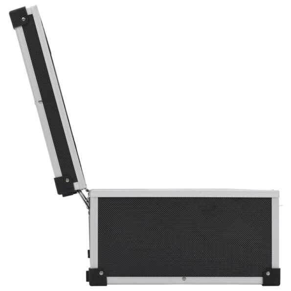 vidaXL Puzdro na 80 CD hliníkové ABS čierne – Obrázok 6