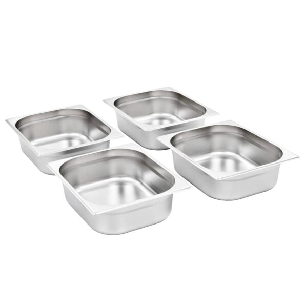 VXL8718475740803_g_en_hd_1.jpg vidaXL Gastronádoby 4 ks, GN 1/2, 100 mm, nehrdzavejúca oceľ – Obrázok 2