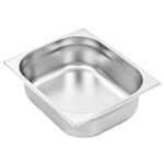 vidaXL Gastronádoby 4 ks, GN 1/2, 100 mm, nehrdzavejúca oceľ – Obrázok 4