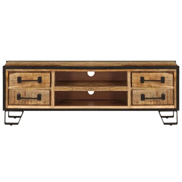 vidaXL TV skrinka z mangového dreva so zásuvkami 120x30x40 cm – Obrázok 6