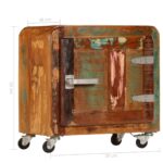 vidaXL Nočný stolík 50x30x50 cm, recyklovaný masív – Obrázok 9