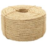 vidaXL Lano, 100% sisal 8 mm, 250 m