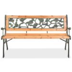 vidaXL Záhradná lavička 122 cm, drevo – Obrázok 2