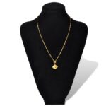 Flanelový stojan na náhrdelníky a retiazky, čierny, 23x11,5x30cm, 2 ks – Obrázok 3