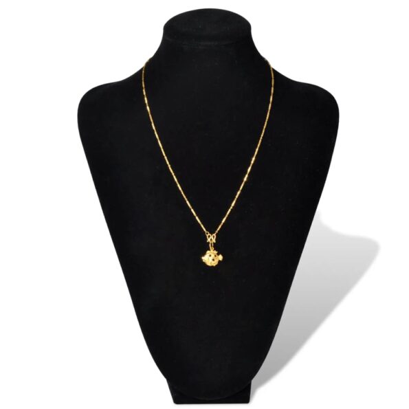 Flanelový stojan na náhrdelníky a retiazky, čierny, 23x11,5x30cm, 2 ks – Obrázok 3