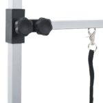 vidaXL Nastaviteľný stôl na úpravu psov/mačiek/domácich zvierat, 2 slučky – Obrázok 6