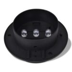 Čierne vonkajšie solárne lampy 6 ks set – Obrázok 6