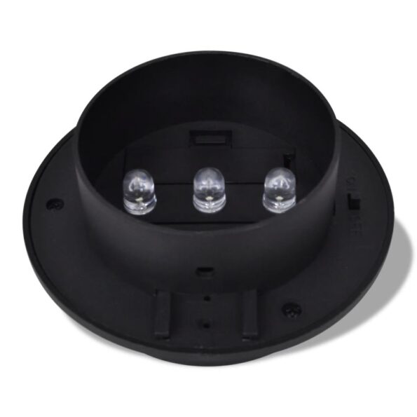 Čierne vonkajšie solárne lampy 6 ks set – Obrázok 6